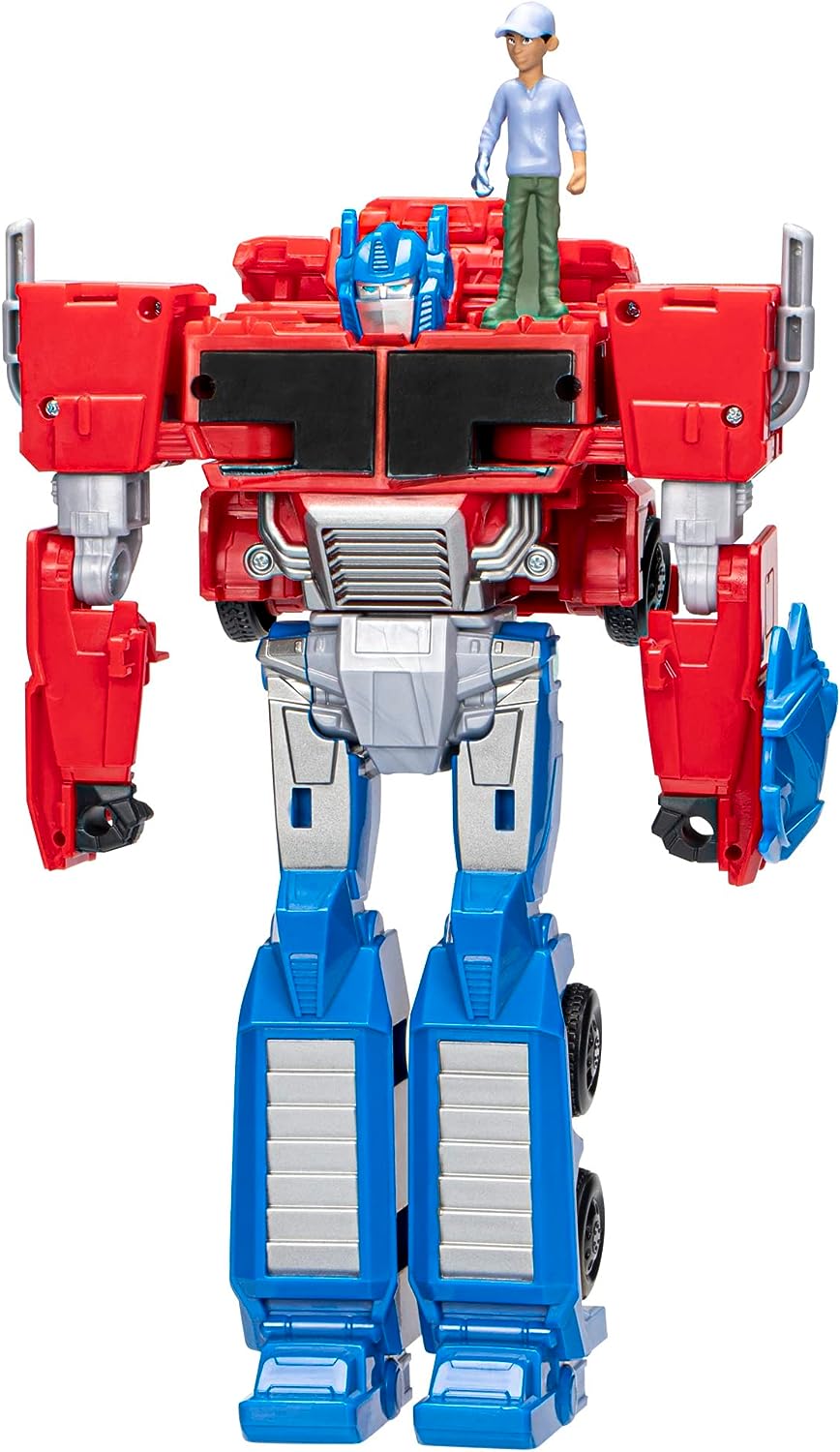 TRANSFORMERS Toys EarthSpark Spin Changer Optimus Prime 20-cm Action Figure