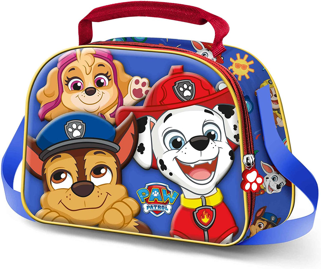 Paw Patrol Buddies-3D Lunch Bag, Blue