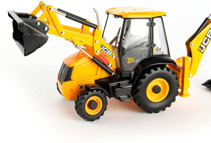 Britains 1:32 JCB 3CX Backhoe Loader, Collectable Farm Set Toy Tractors for Children, Tractor Toy Compatible with all 1:32 Scale Authentic Farm Toys, Suitable for Collectors & Children from 3 Years