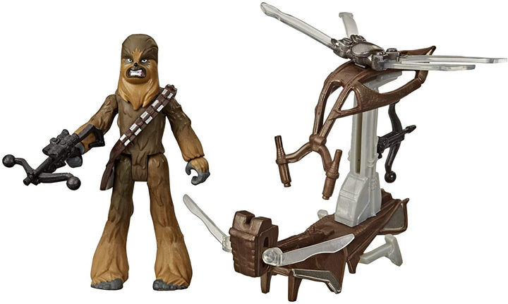 Figura y vehículo a escala de 2,5 pulgadas de Star Wars Mission Fleet Gear Class Chewbacca Beachfront Barrage