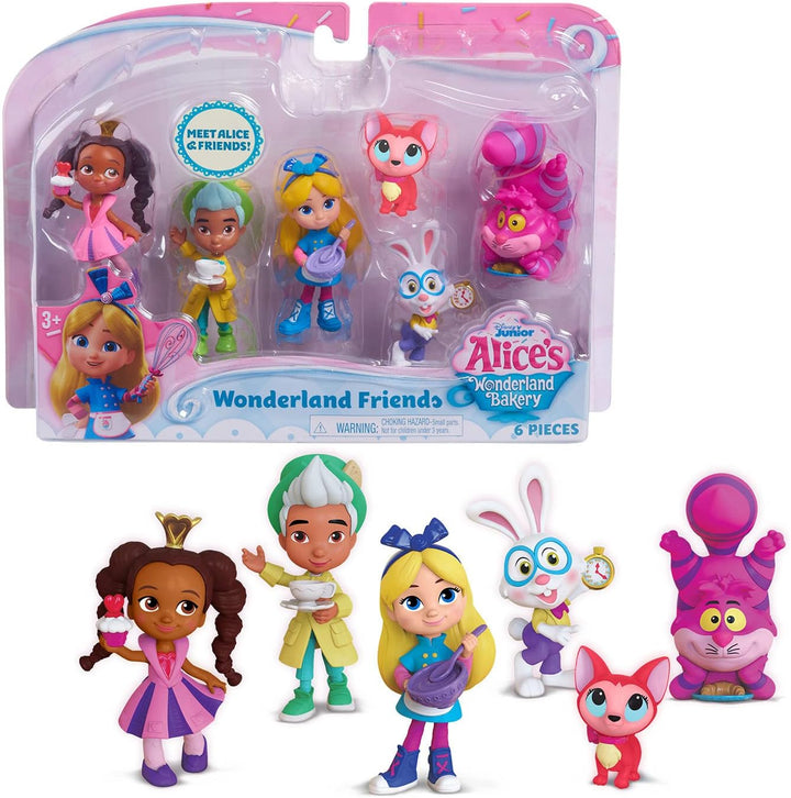 Just Play 98514 Disney Junior Alice's Bakery Wonderland Friends, Multi-Color