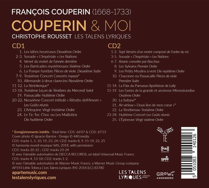 Couperin & moi [Audio CD]