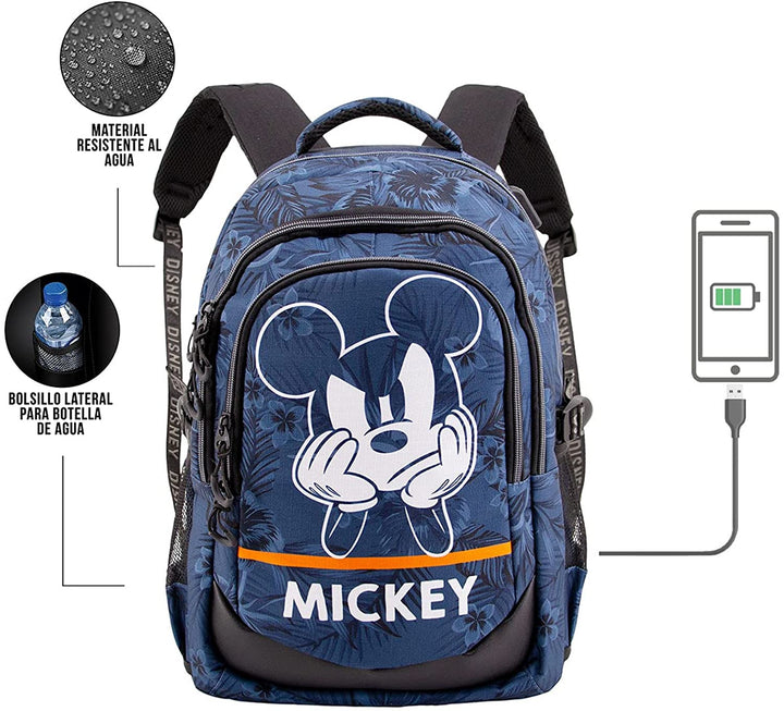 Mickey Mouse Blue-Running HS Backpack 1.3, Dark Blue