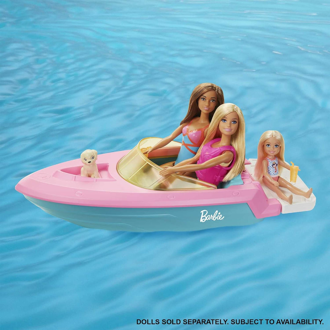 Barbie Boat with Puppy and Accessories