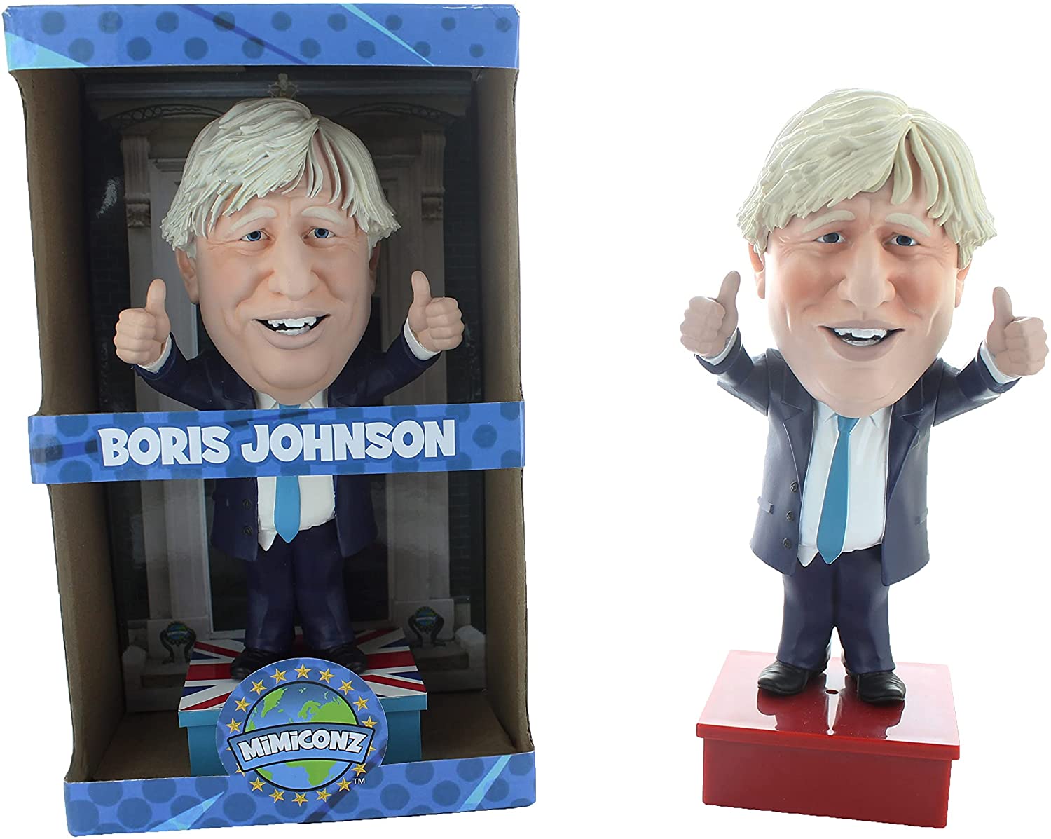 Mimiconz World Leaders - Boris Johnson 20cm Hand-Painted PVC Figurine 4