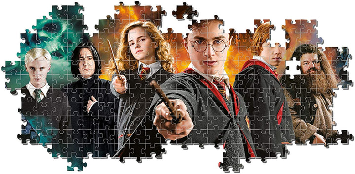 Clementoni 61883 - Rompecabezas panorámico - Harry Potter - 1000 piezas,