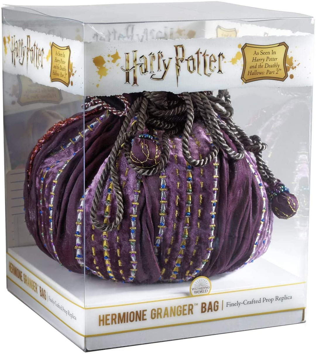 The Noble Collection Hermione Granger Bag - 8in (20cm) Small Purple Hermione Bag - Officially Licensed Harry Potter Film Set Movie Toy - Gifts for Family, Friends & Harry Potter Fans