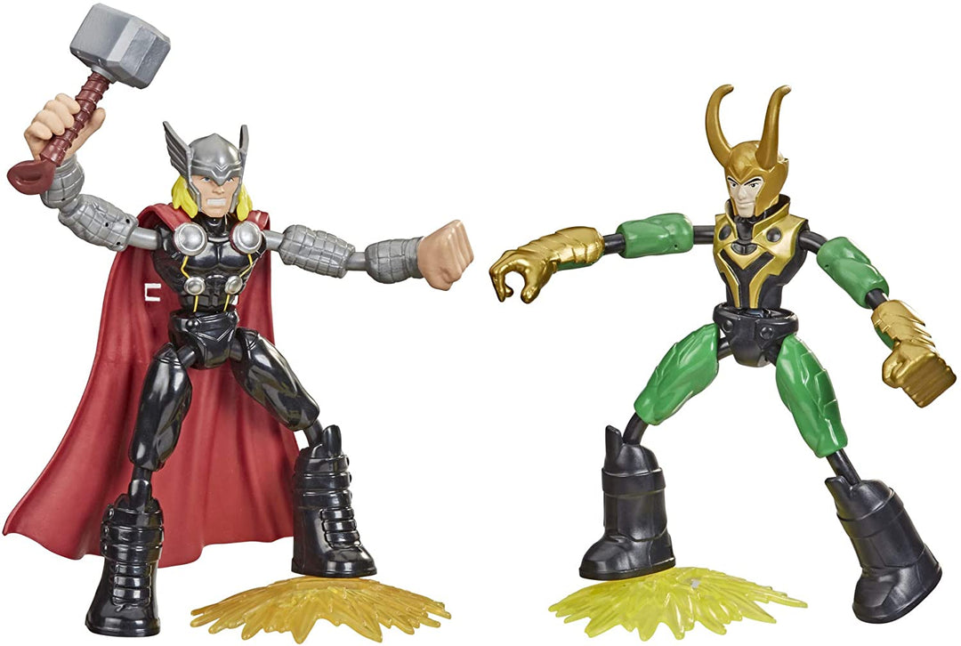 Bend and Flex Marvel Avengers Thor Vs Loki Figuras de acción Juguetes