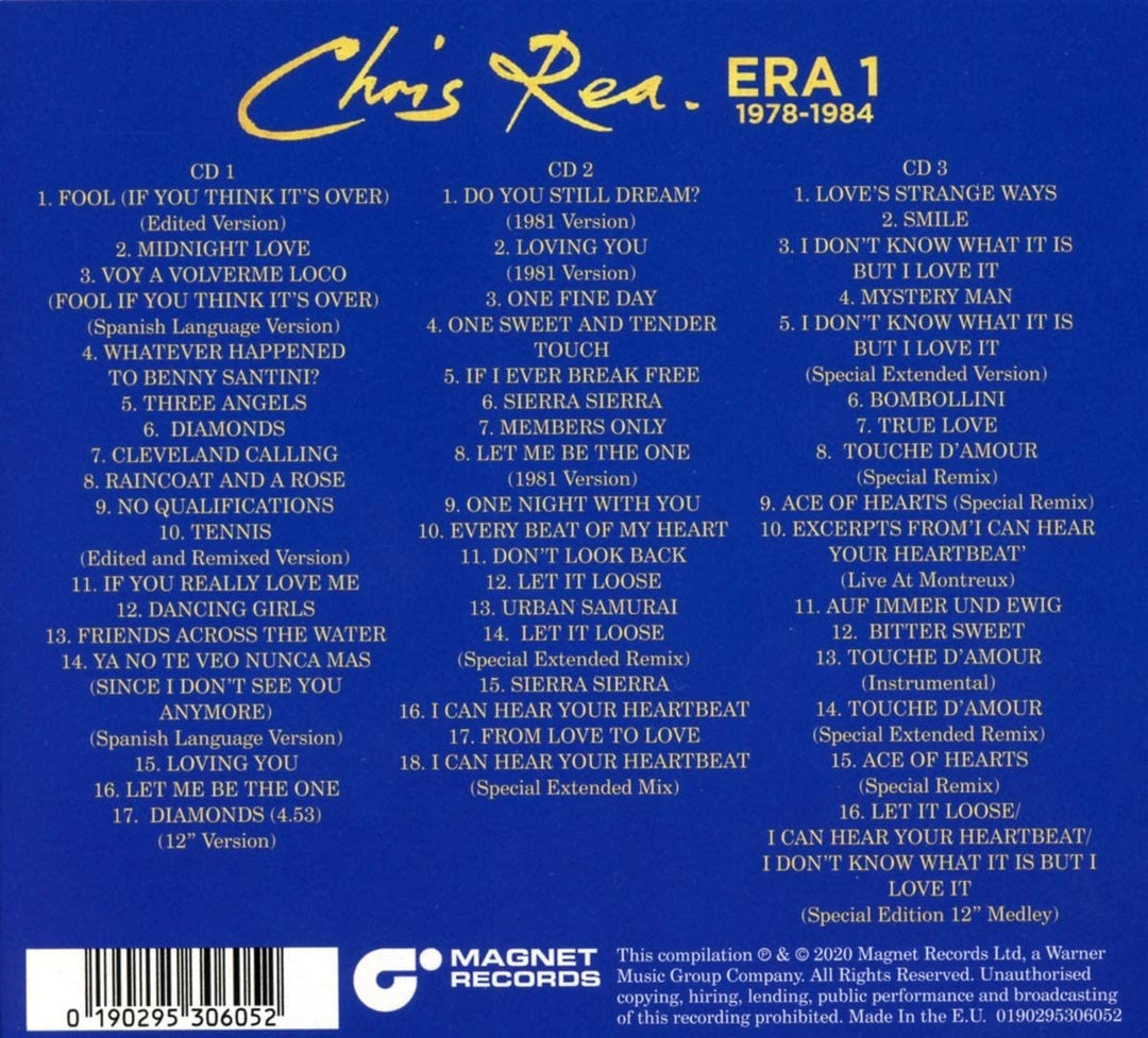 Chris Rea - ERA 1 (As Bs & Rarities 1978-1984) [Audio CD]