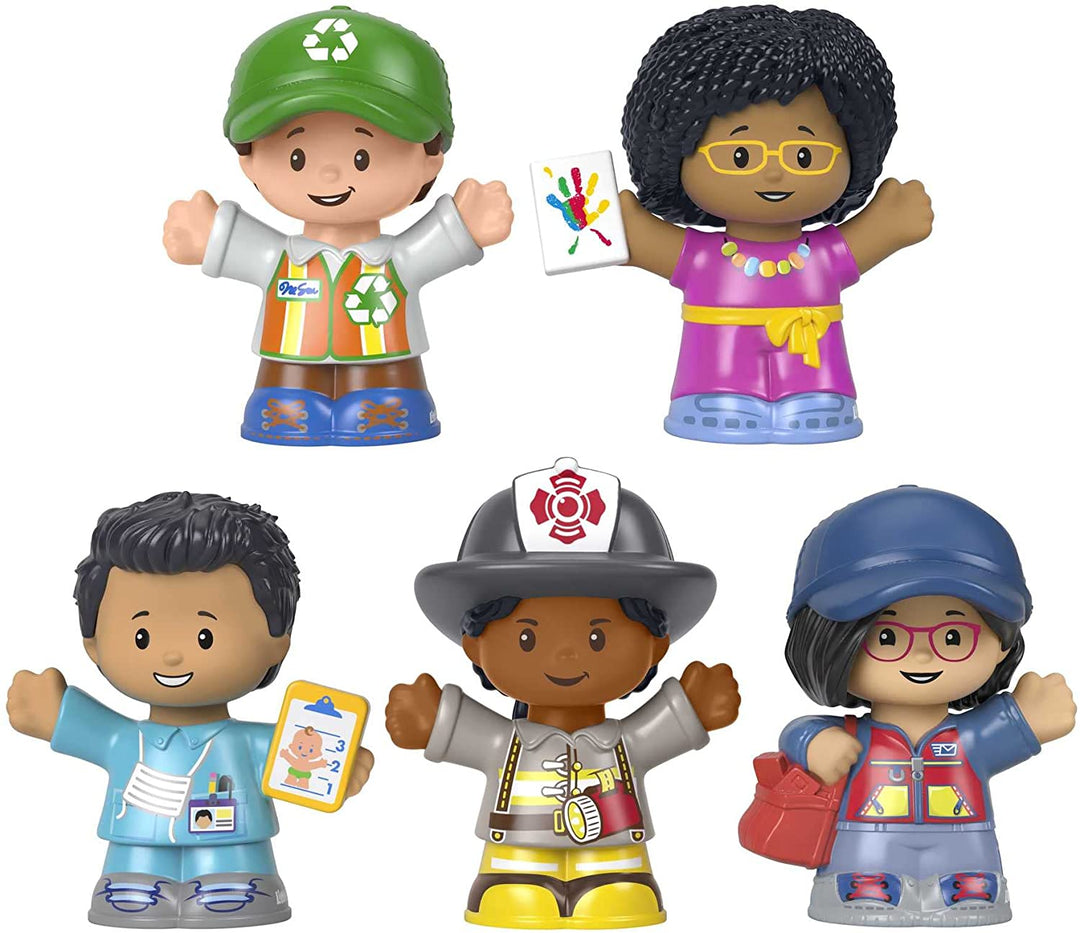 Fisher-Price Little People Community Heroes, figure set featuring 5 character fi