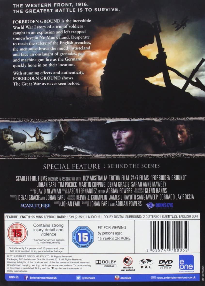 Forbidden Ground (2016) - War/Action [DVD]