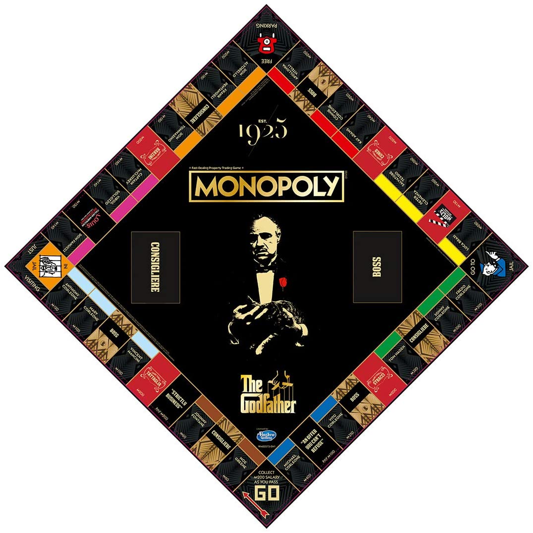 El juego de mesa de monopolio del padrino