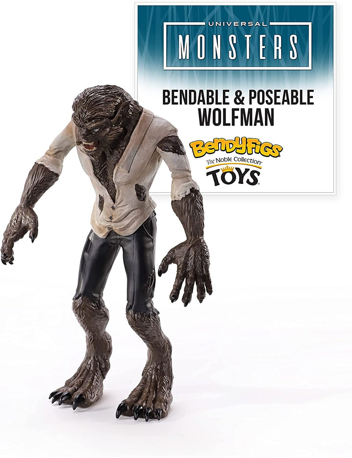 The Noble Collection Universal Monsters Bendyfigs Wolf-Man - 7.5in (19cm) Noble