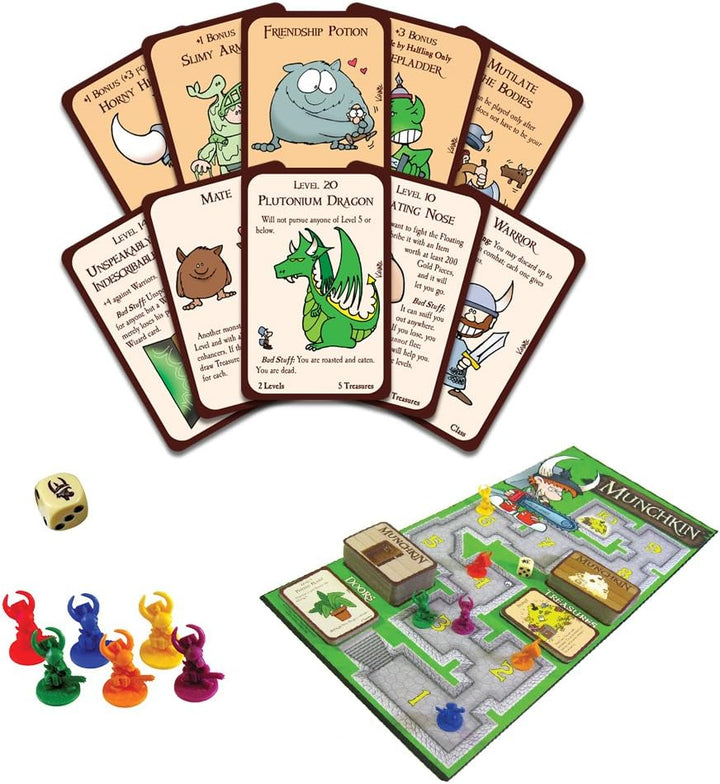 Steve Jackson Games | Munchkin: Deluxe | Board Game | Ages 14+ | 1-4 Players | 3