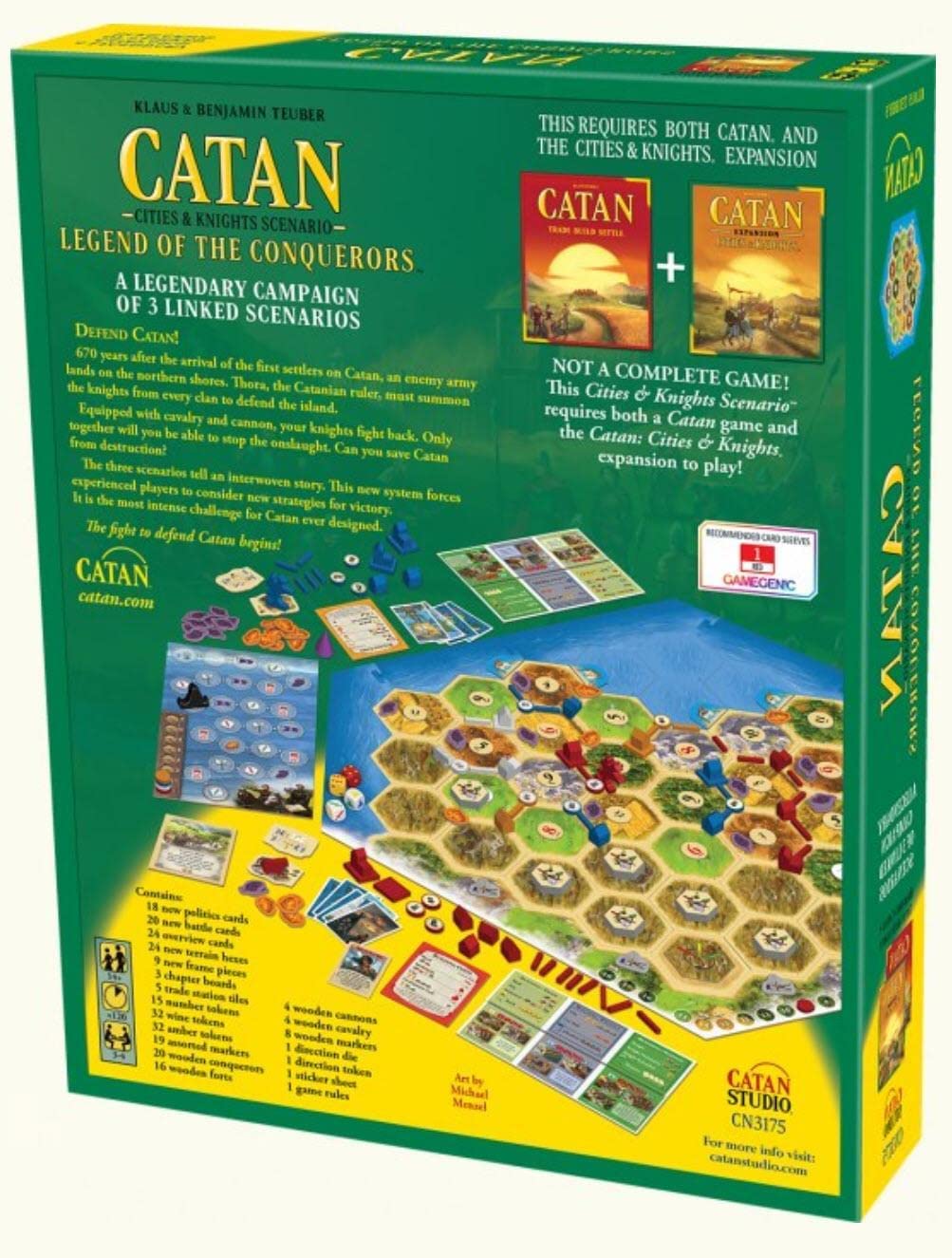 Catan: Legend of the Conquerors Cities & Knights Scenario