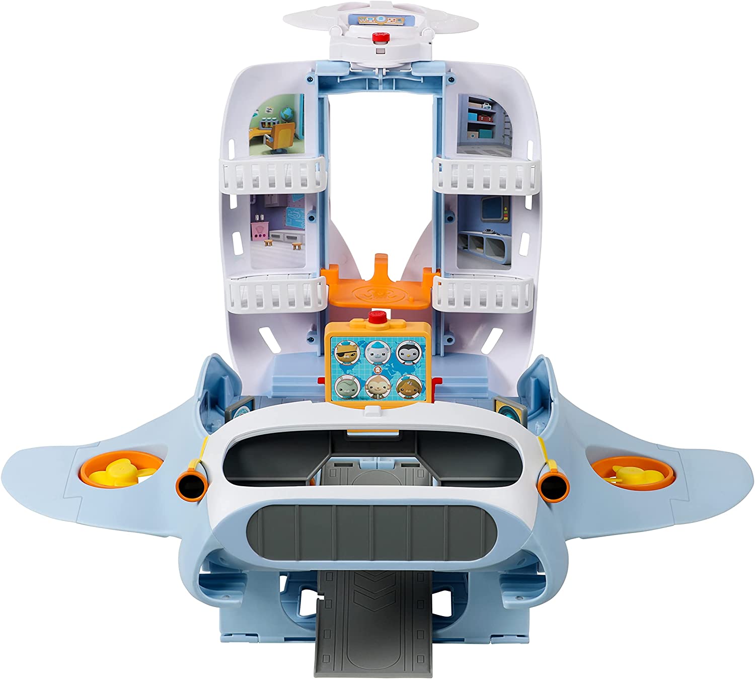 Octonauts Octoray Transforming Playset with Lights & Sounds - 7-Piece Set with Captain Barnacles Figure 5