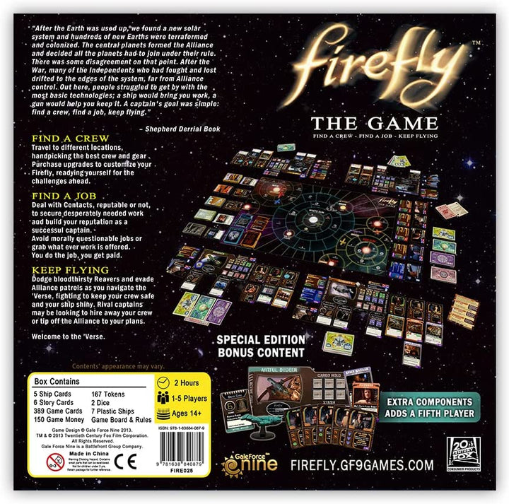 Gale Force Nine- Firefly The Game- Artful Dodger Edition