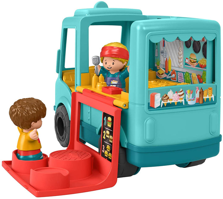 Fisher-Price GYF65 Little People Serve It Up Burger Truck, Multicolor, 17.8 cm*2