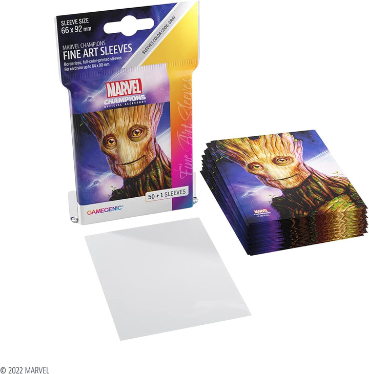 Gamegenic Marvel Champions The Card Game Official Groot Fine Art Sleeves