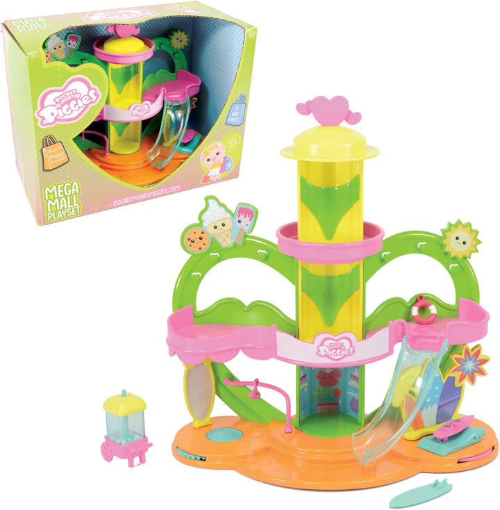 Pocket Money Piggies PCT02000 Piggy Mega Mall Playset-Lots of Extra Accessories