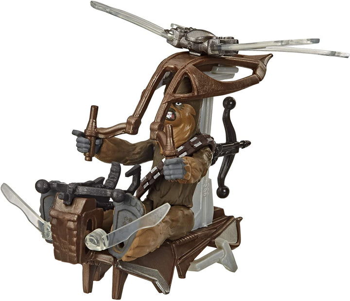 Figura y vehículo a escala de 2,5 pulgadas de Star Wars Mission Fleet Gear Class Chewbacca Beachfront Barrage