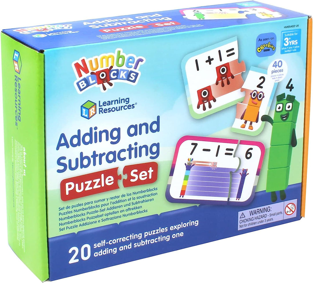 Learning Resources HM95402-UK Numberblocks Adding and Subtracting Puzzle Set