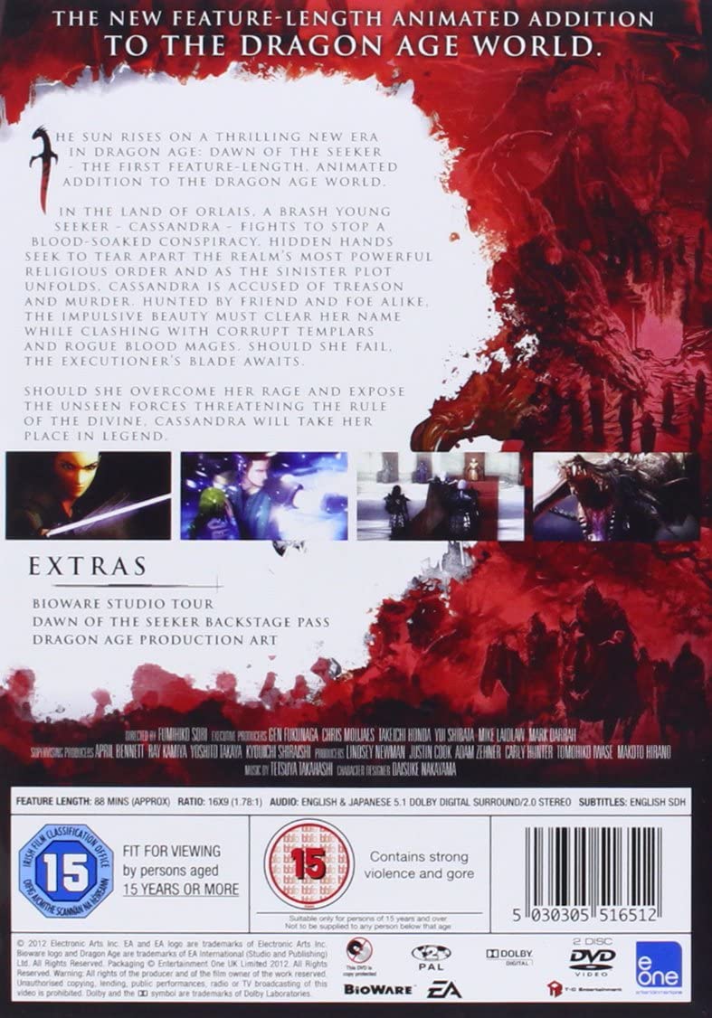 Dragon Age: Dawn of the Seeker - Fantasy/Anime [DVD]