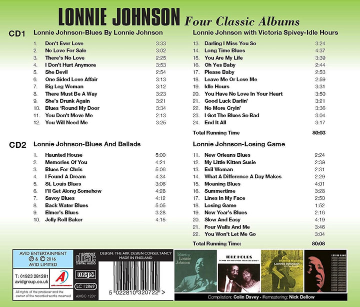 Four Classic Albums (Blues By Lonnie Johnson / Idle Hours / Blues And Ballads / Losing Game) - Lonnie Johnson [Audio CD]