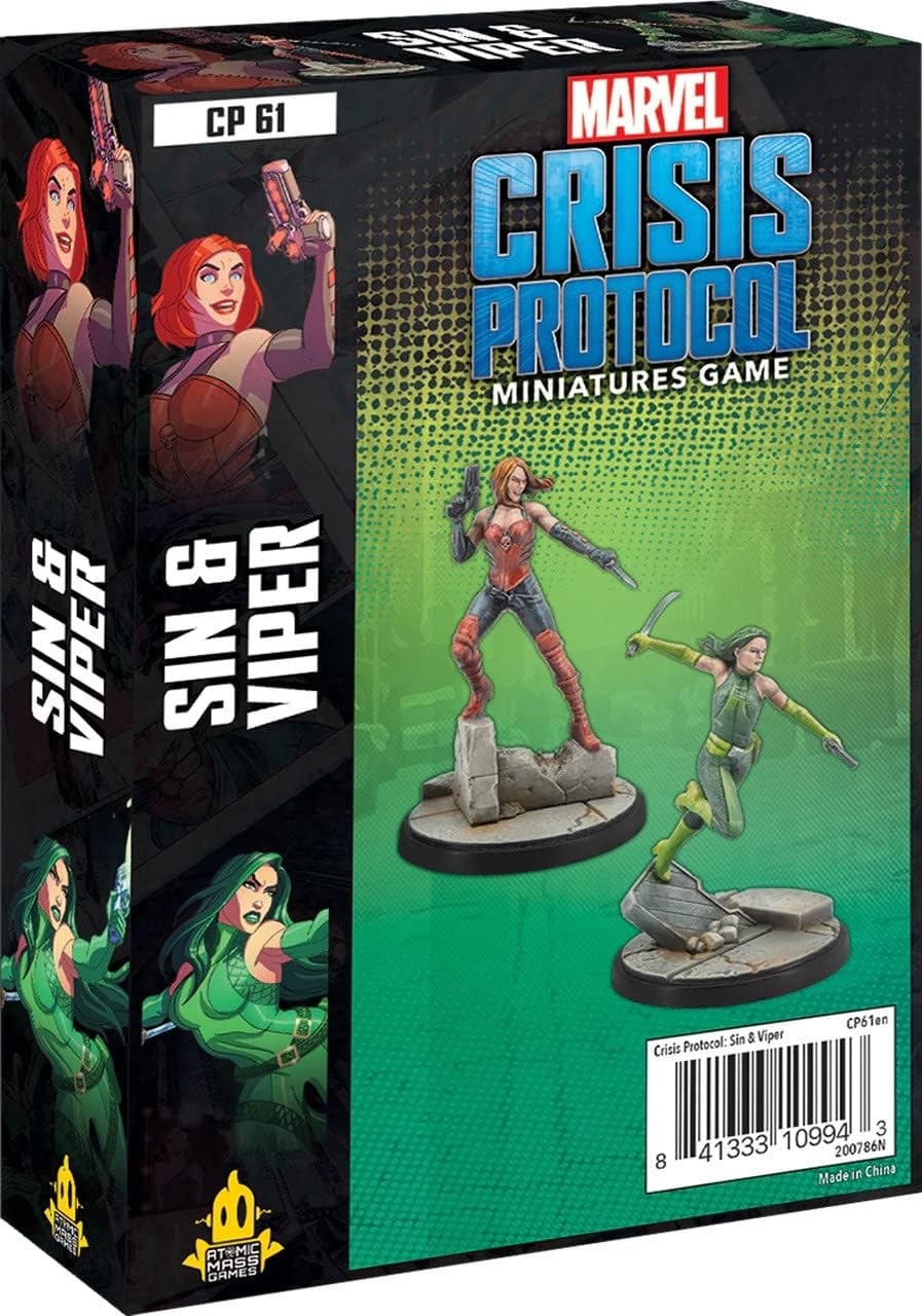 Atomic Mass Games Fantasy Flight Games - Marvel Crisis Protocol: Sin and Viper Character Pack