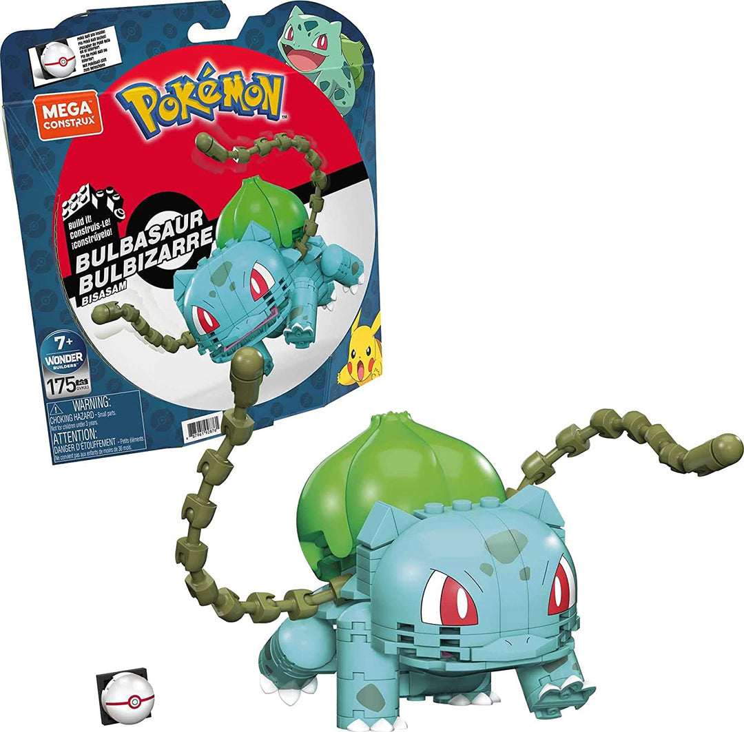 Mega Construx Pokemon Bulbasaur Set de construcción, juguetes de construcción para niños