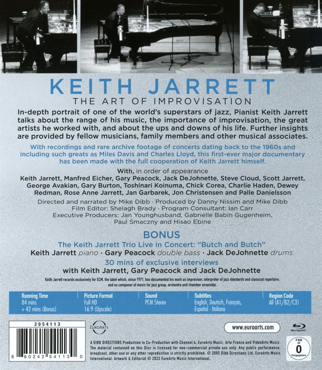 Keith Jarrett - The Art of Improvisation [2022] [Blu-ray]