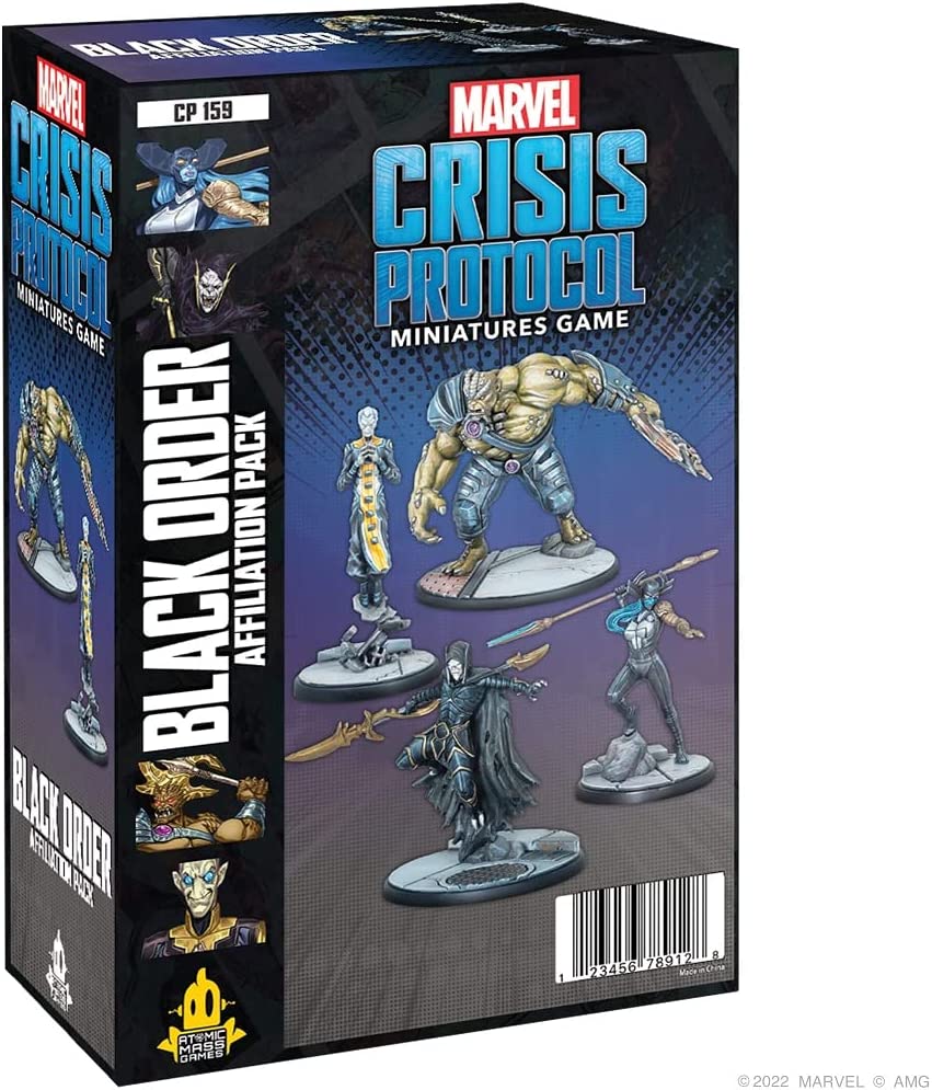 Atomic Mass Games | Black Order Squad Pack: Marvel Crisis Protocol | Miniatures