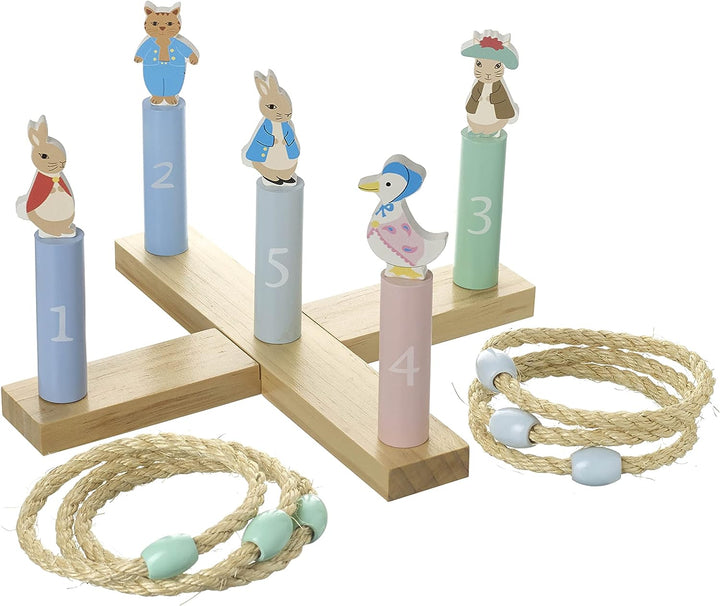 Peter Rabbit Toys - Wooden Hoopla Game Indoor Outdoor Family Garden