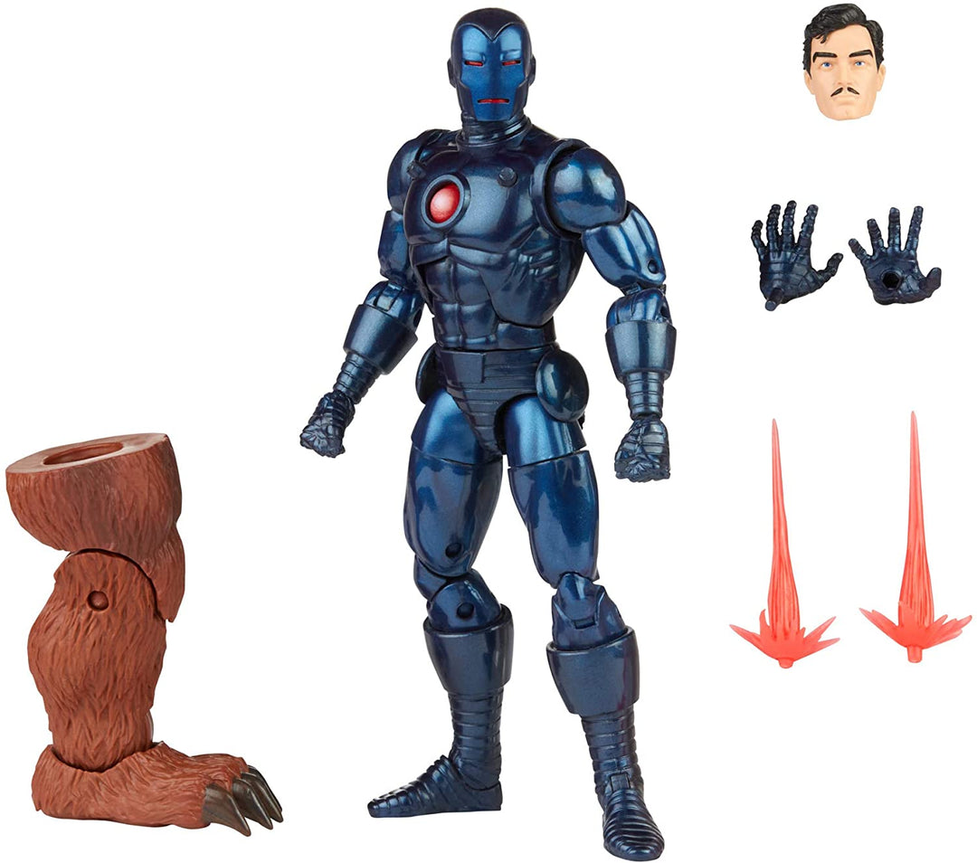 Hasbro Marvel Legends Series 6-inch Stealth Iron Man Action Figure Toy, Includes 5 Accessories and 1 Build-A-Figure Part, Premium Design and Articulation Multicolor, F0357