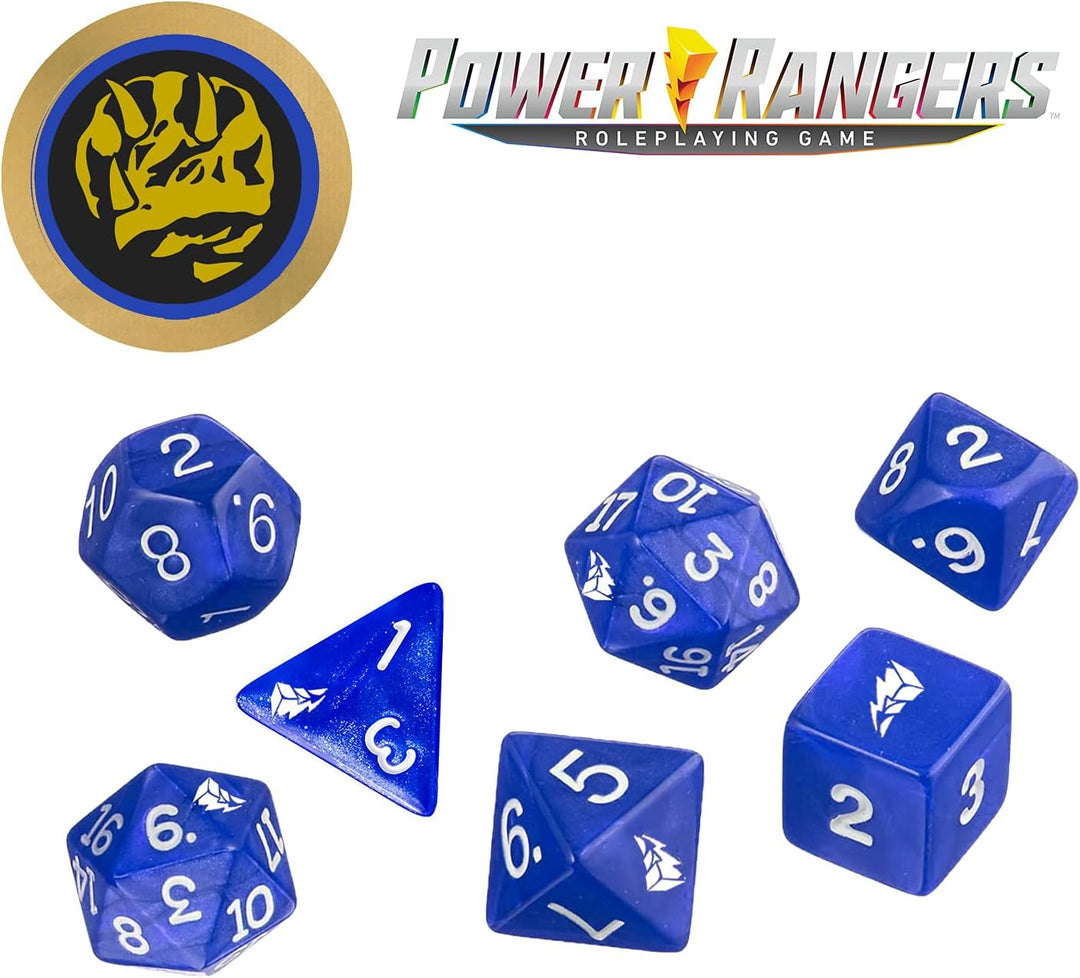 Renegade Game Studios Power Rangers Roleplaying Game Dice- Blue