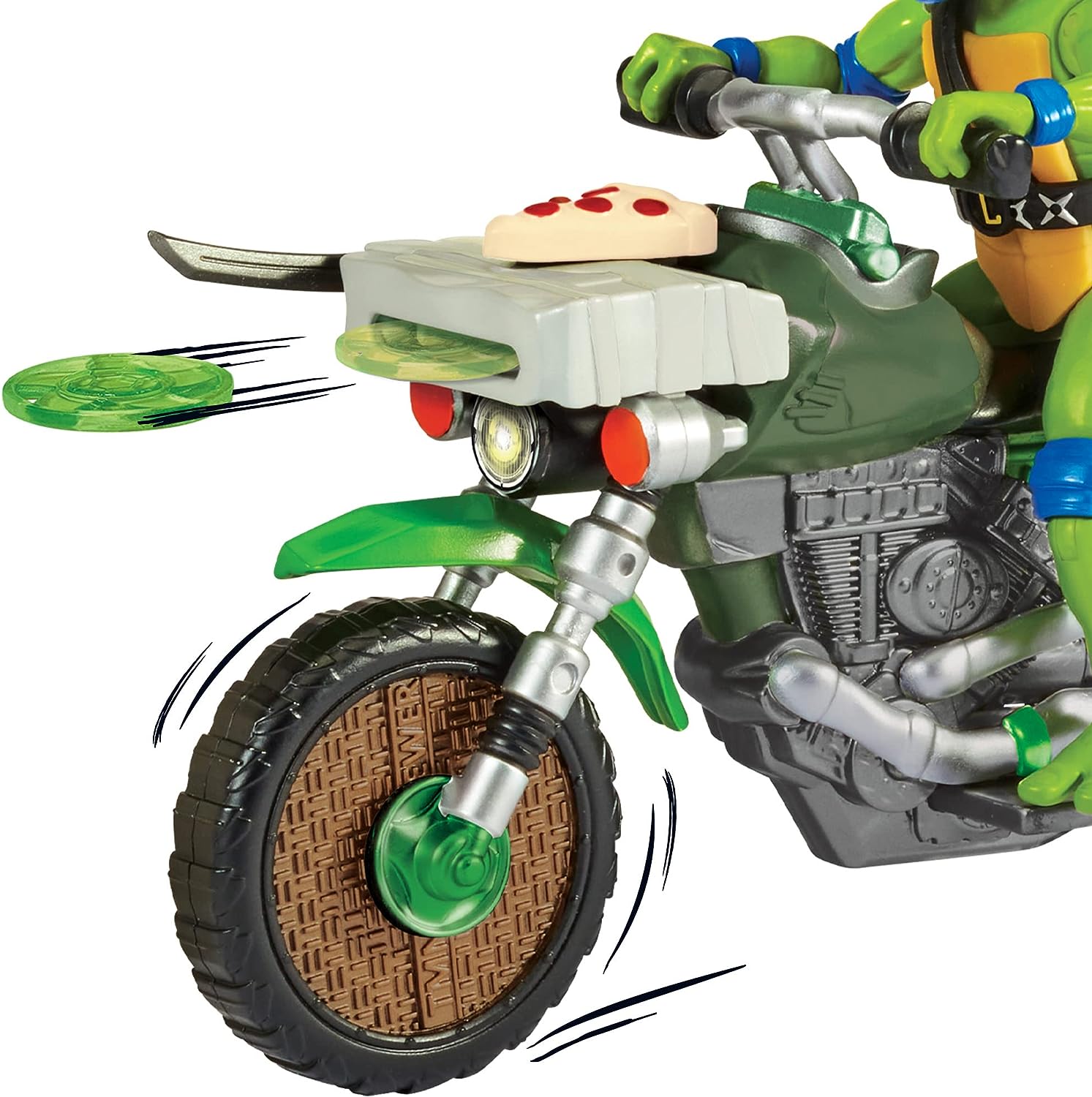 Teenage Mutant Ninja Turtles Ninja Kick Cycle with Exclusive Leonardo Figure - Action Playset, 4+ Years 6