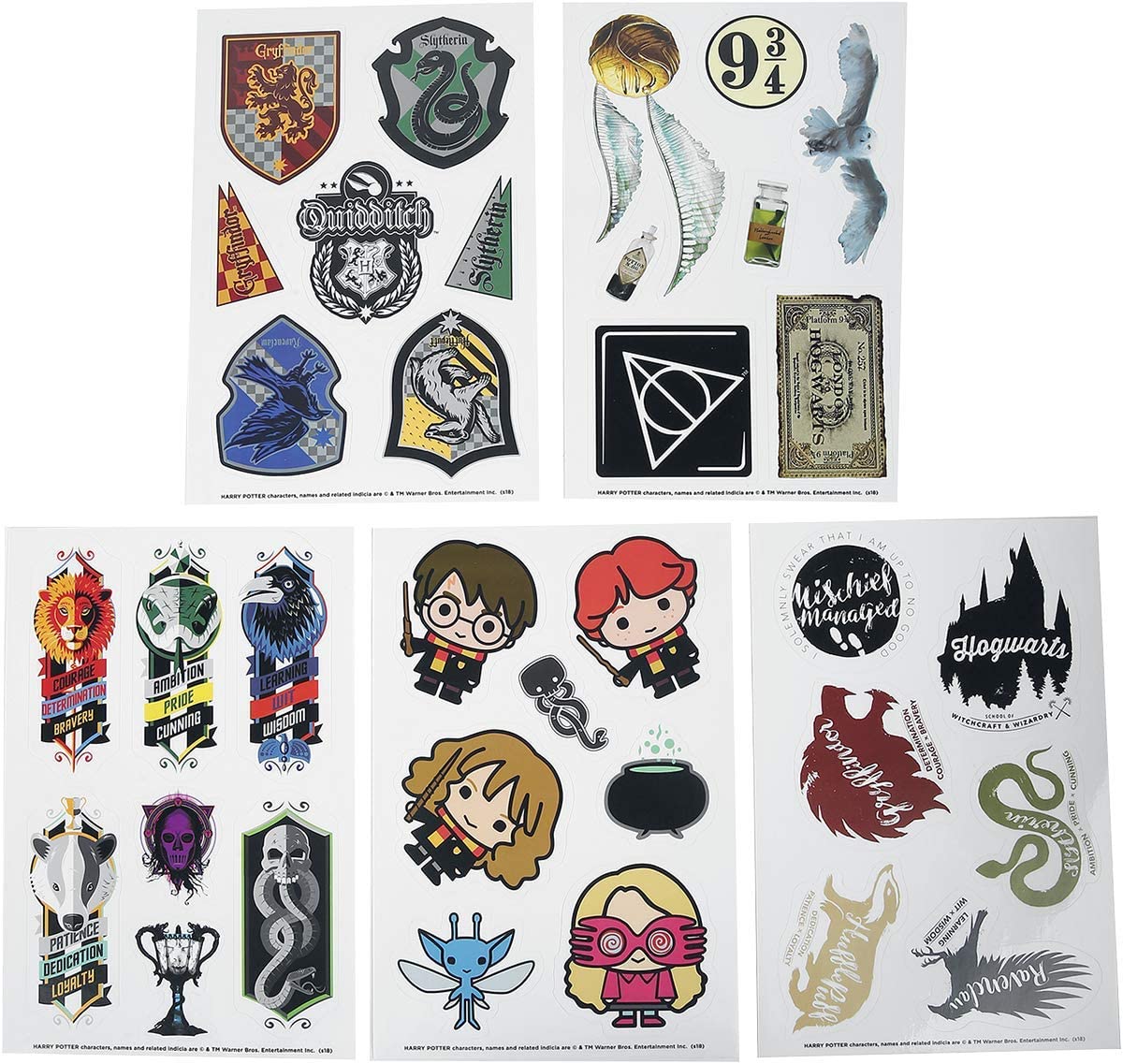Harry Potter Sticker Kit - 34 Multicolored Stickers (TS7407)