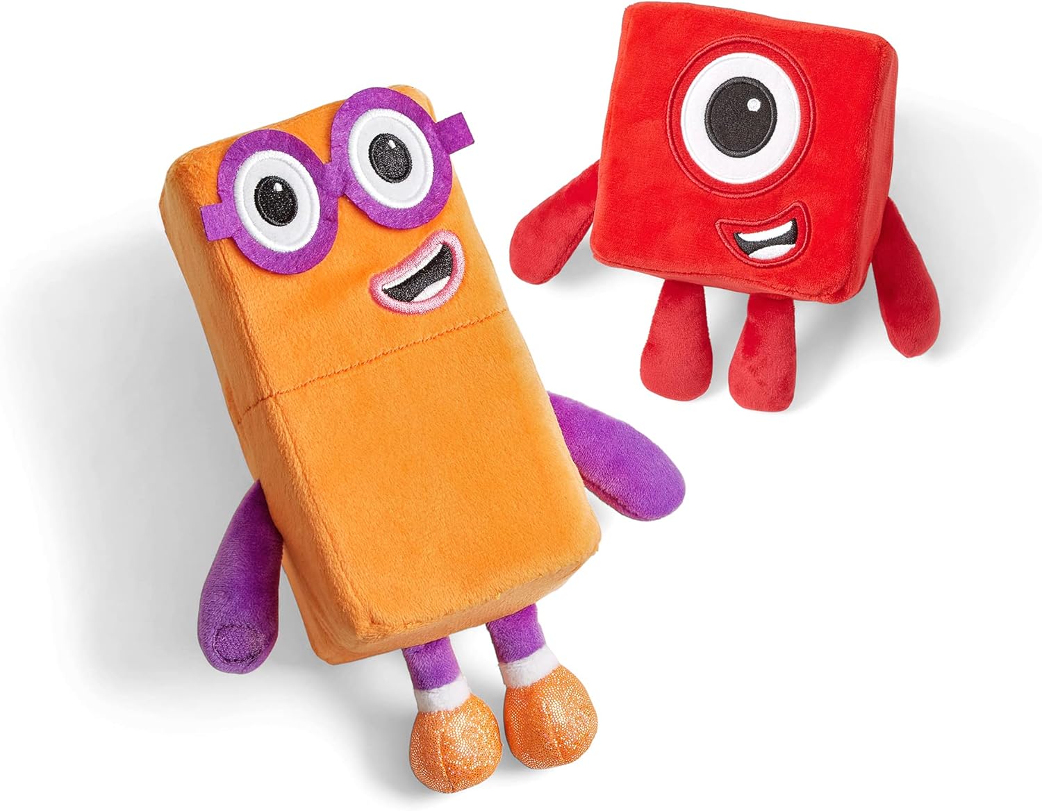 Numberblocks One and Two Playful Pals Plush Toys - Soft Tactile Stuffed Animals for Toddlers 18m+ 9