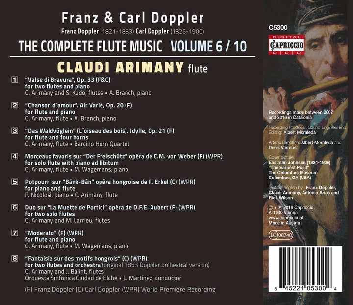 Claudi Arimany - Doppler: Flute Music, Vol. 6 [Claudi Arimany; Shigenori Kudo; Maxence Larrieu; Francesco Nicolosi] [Capriccio: C5300] [Audio CD]