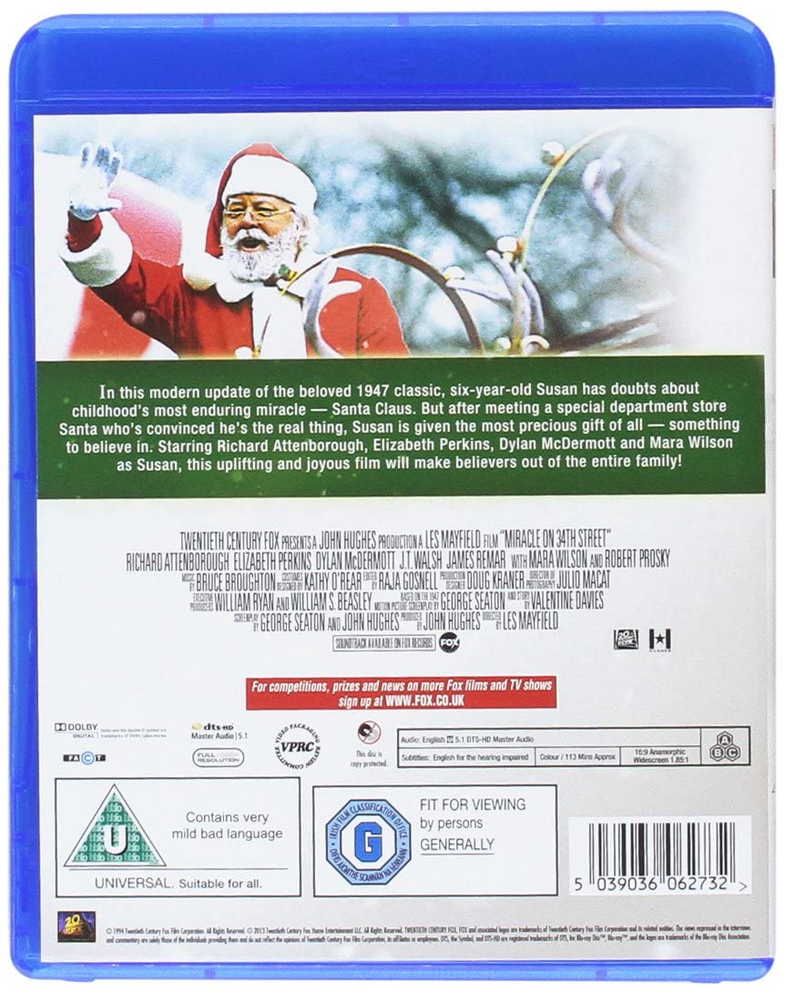 Miracle on 34th Street [1994] - Comedy-drama/Drama [Blu-ray]