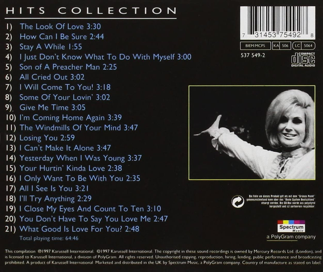 Hits Collection  - Dusty Springfield [Audio CD]