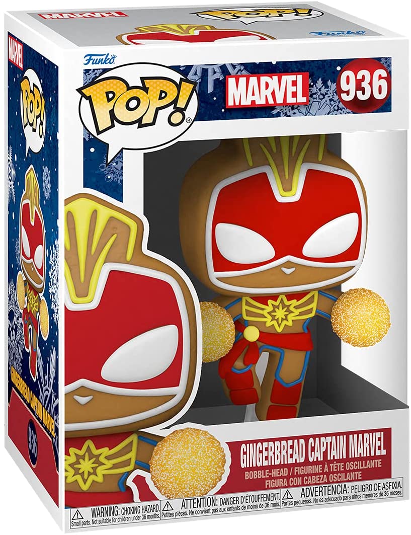 Marvel Gingerbread Captain Marvel Funko 50661 Pop! Vinyl #936