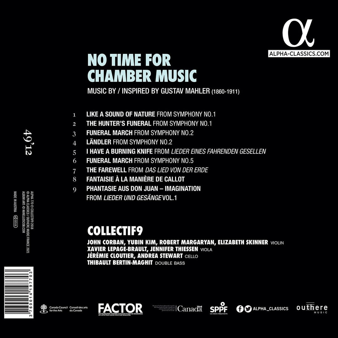 No Time for Chamber Music [Audio CD]