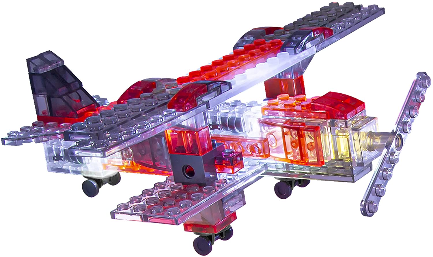 Laser Pegs 5-in-1 VTOL Sparhawk - Light-Up Building Set for Ages 3+ 4