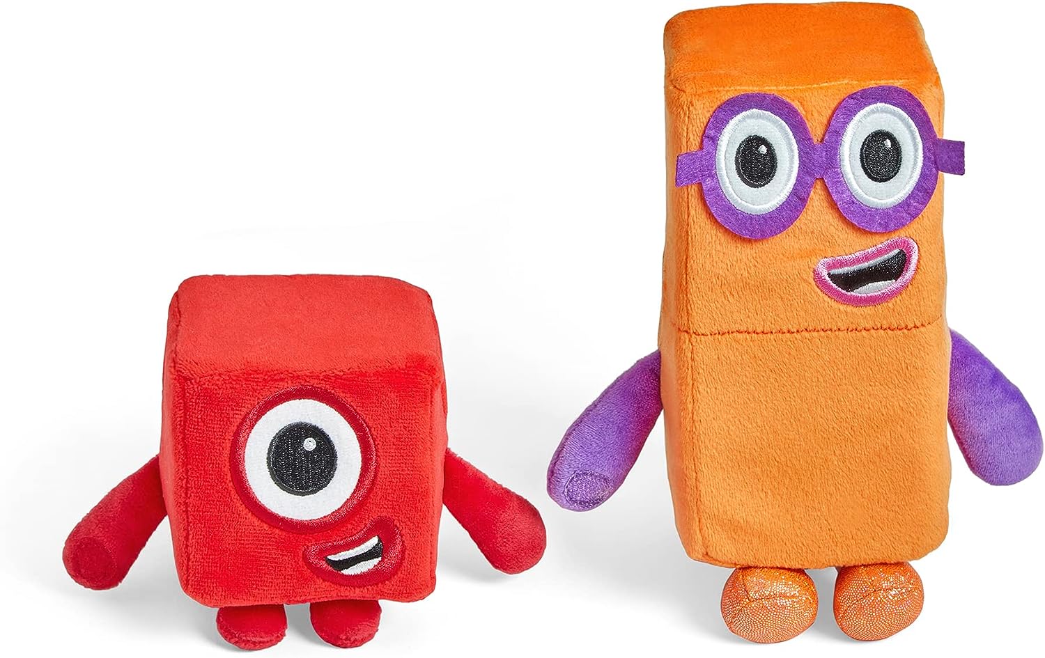 Numberblocks One and Two Playful Pals Plush Toys - Soft Tactile Stuffed Animals for Toddlers 18m+ 7