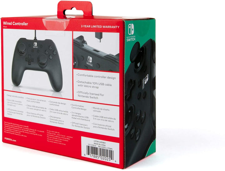 Nintendo Switch Wired Controller Gamepad Matte Black