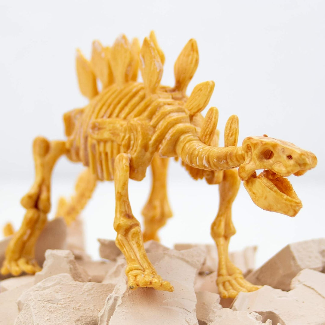 Science4you - Stegosaurus Fossil Digging Kit for Kids +6 - Excavate and assemble 10 Stegosaurus Fossiles