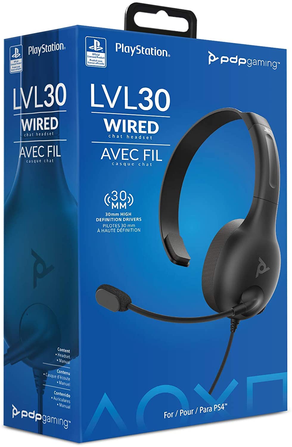 PDP Headset chat LVL30 PS4 - PS5