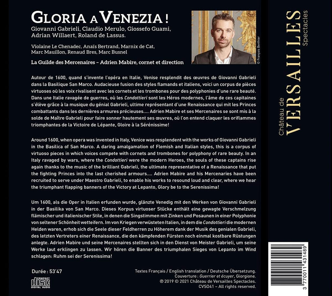 La Guilde des Mercenaires - Gabrieli: Gloria a Venezia! [Audio CD]