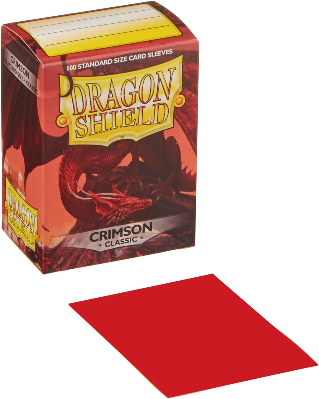 Dragon Shield - Classic Standard Size Sleeves 100Pk - Crimson, ART10021